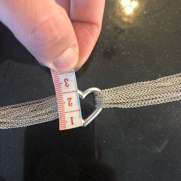 Tiffany & Co Sterling Silver Mesh Heart Bracelet - Picture 8 of 9